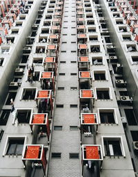 Low angle view of apartment building