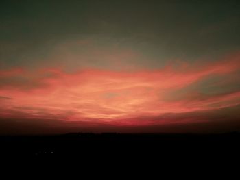 Scenic view of sky during sunset