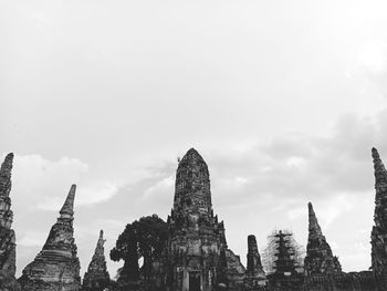 Panoramic view of temple against sky