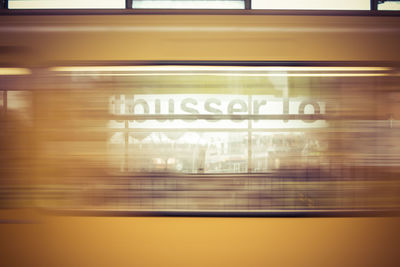 Train at railroad station platform