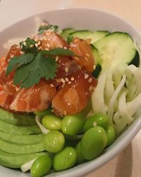 Close-up of salad in bowl