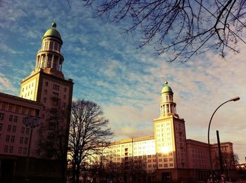 Low angle view of church against sky