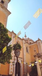 Low angle view of traditional building against sky