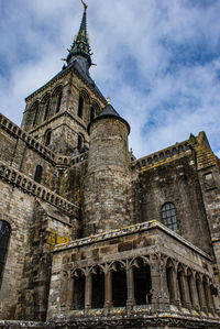 Low angle view of historic building against sky