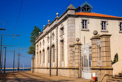 Beautiful antique house on a corner of the rua de sobreiras in porto city in portugal