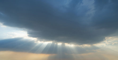 Low angle view of clouds in sky