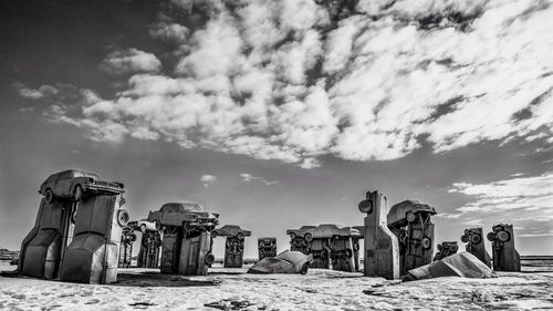 Built structure against cloudy sky