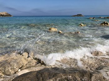 Scenic view of sea against sky