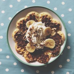 Directly above shot of food in bowl