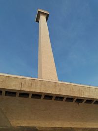 Low angle view of historical building against blue sky