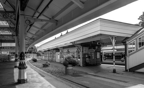 Train at railroad station