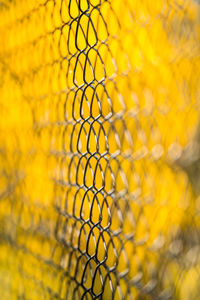 Full frame shot of yellow fence