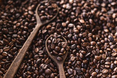 Full frame shot of coffee beans