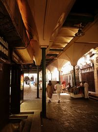 View of market stall