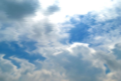 High angle view of sea against sky