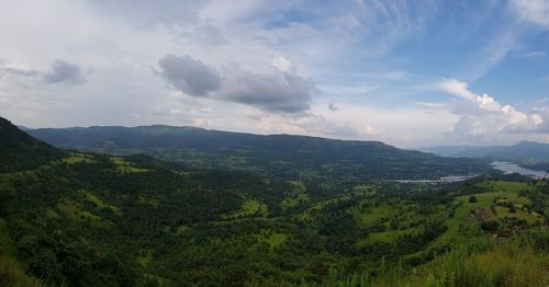 Scenic view of landscape against sky