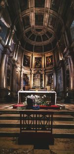 Interior of church and building