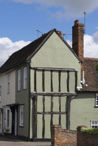 Exterior of house against sky in suffolk