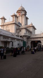 Group of people in front of building