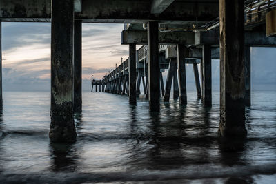 Long exposure fine art photo at pier