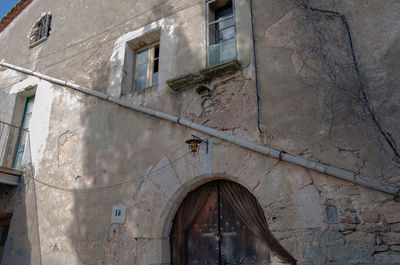 Low angle view of old building