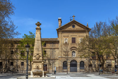 Exterior of historic building against sky