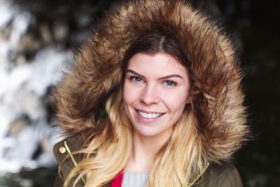 Portrait of smiling young woman