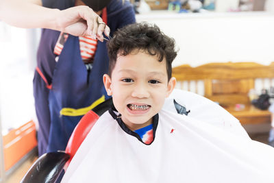 Portrait of smiling boy