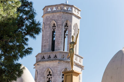 Low angle view of historical building against sky