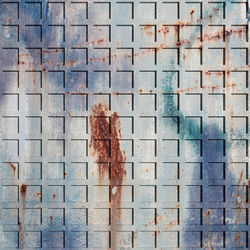 3d rendering of a rusty surface with a lot of squares