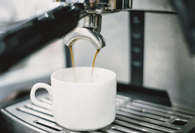 Close-up of coffee cup