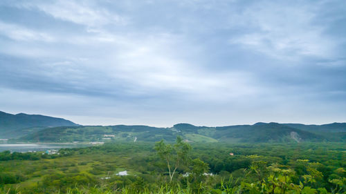 Scenic view of landscape against sky