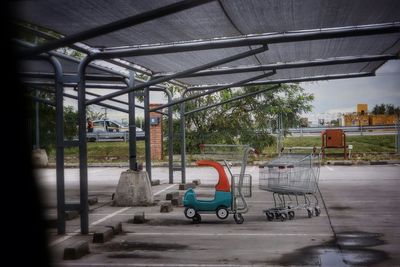 Cars parked in parking lot