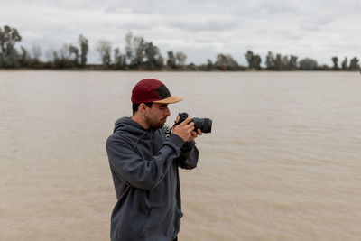 Man photographing