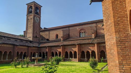 Low angle view of historic building