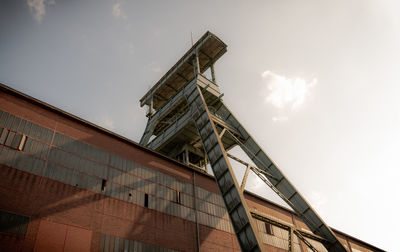 Low angle view of building against sky