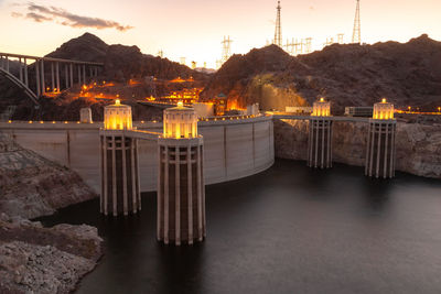 Hoover dam and lake mead