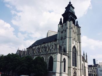 Low angle view of historic building against sky