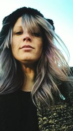 Close-up portrait of young woman