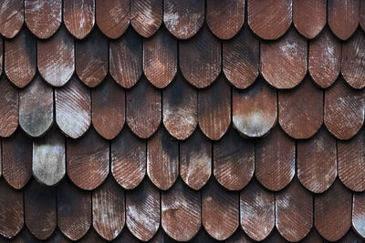 Full frame shot of roof tiles