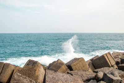 Scenic view of sea against sky