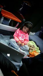 Portrait of young woman