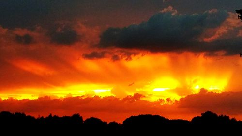 Scenic view of sunset sky