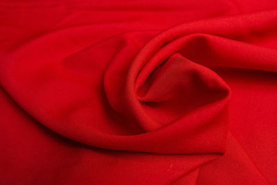 Full frame shot of red fabric