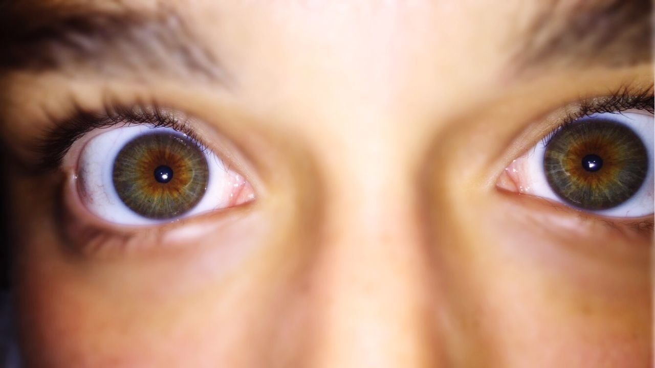 human eye, eyelash, close-up, looking at camera, portrait, sensory perception, eyesight, extreme close-up, part of, iris - eye, human skin, full frame, eyeball, extreme close up, indoors, unrecognizable person, lifestyles