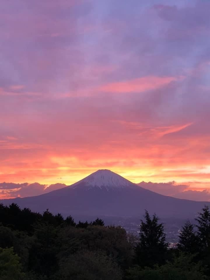 SCENIC VIEW OF MOUNTAIN DURING SUNSET