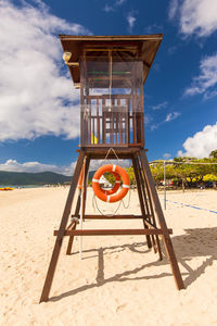 Lifeguard tower on the beach