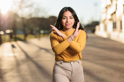 Young woman using mobile phone