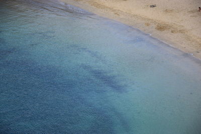 High angle view of sea shore