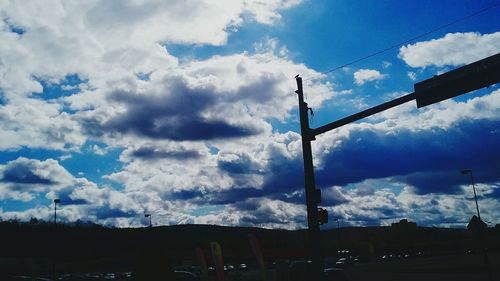 Low angle view of cloudy sky